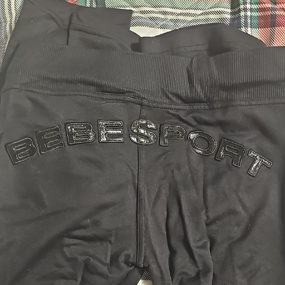 bebe Sport Black Leggings BOOTCUT